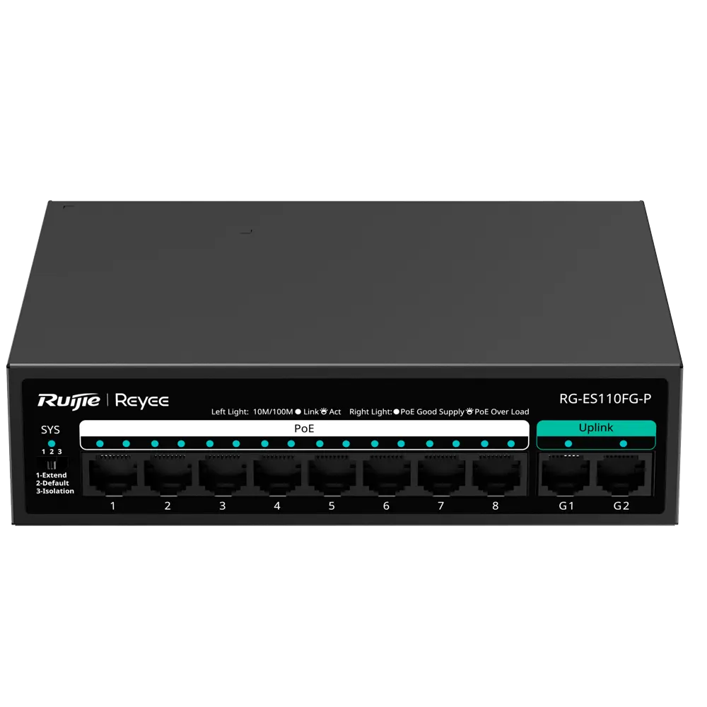 Reyee - Switch de bureau  – 8 ports RJ45 + 8 ports PoE REYEE