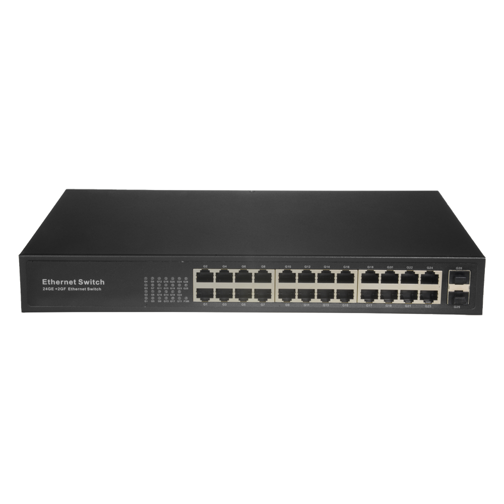 Gigabit - Switch Ethernet 24 ports RJ45 + 2 ports SFP