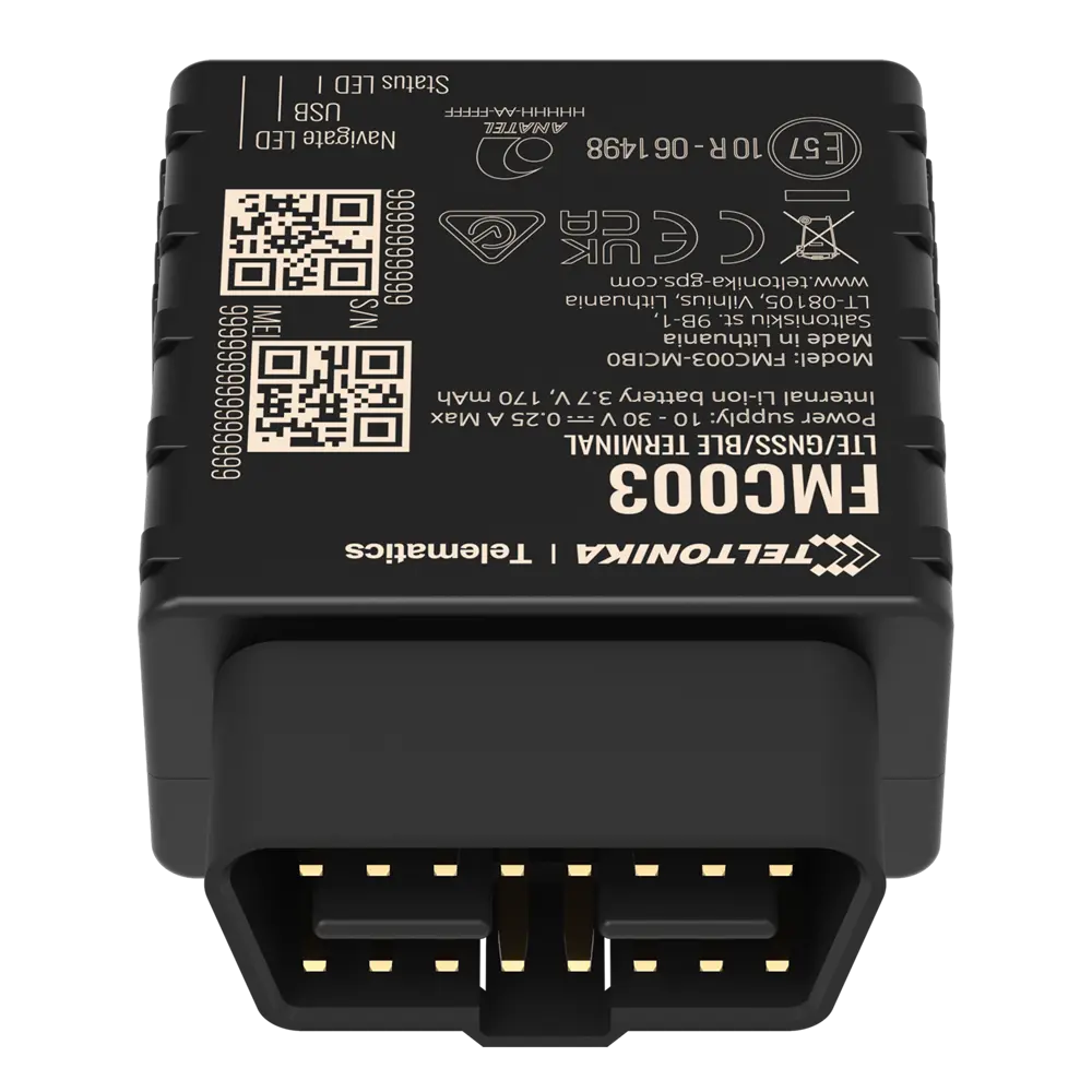Teltonika - Tracker Plug & Play pour Véhicules Connexion OBD Teltonika
